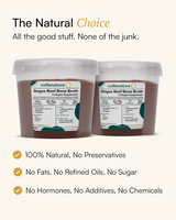 100% Natural, Bioavailable Collagen – 20,000 mg Super Concentrated Beef Bone Broth, Slow-Cooked & Nutrient-Rich (Unflavoured)